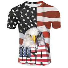 Load image into Gallery viewer, 2019 été drapeau russe hommes décontracté mode T-shirt col rond cool et léger homme T-shirt livraison gratuite